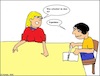 Cartoon: Irgendwas... (small) by Speckmann tagged irgendwas,mann,frau,ehe,schreiben,sprache