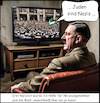 Cartoon: A.H. - Das ist die Hölle für ihn (small) by ArtyFicial tagged adolf,hitler,palästinenser,demos,demonstrationen,anti,israel