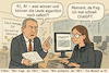Cartoon: ChefGPT - prompt führend (small) by ArtyFicial tagged ki,ai,fragen,prompten,führen,menschen,chef,assistenz,produktivität,disruption,quantensprung