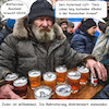 Cartoon: Drinks gehen auf Putin (small) by ArtyFicial tagged putin,russland,armee,streitkräfte,rekturierung,alkohol,alkoholiker,obdachlose