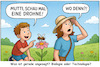 Cartoon: Experten (small) by ArtyFicial tagged drohnen,krieg,waffen,bienen,immen,insekten,hummeln,junge,sohn,mutter,frau,sommer,feld,blumen,bestäubung,überwachung,summen,assoziationen,folgen