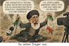 Cartoon: Realität ist nichts (small) by ArtyFicial tagged iran,israel,usa,chamenei,krieg,angriff,tod,vernichtung,atom,uran,235
