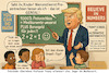 Cartoon: Schlimm schlimmer Trump (small) by ArtyFicial tagged trump,mathematik,mathe,rechnen,prozent,prozente,prozentrechnen,medikamente,pharma,preise