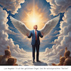 Cartoon: Trump of Los Angeles (small) by ArtyFicial tagged los,angeles,trump,hallelujah,papst,pope,gott,lord