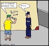 Cartoon: Ach so... (small) by SMK tagged flegel,lümmel,bengel,wandschmierereien,polizist,männer,jugend,respektlosiglosigkeit,gesellschaft,graffitty,stadtleben,stadtalltag,sachbeschädigung,delikt,schmierereien,unverschämheit