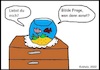 Cartoon: Wen denn sonst? (small) by SMK tagged fische,aquarium,ängste,sorgen,liebe