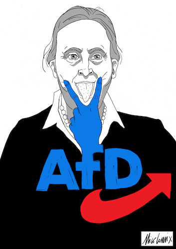 Cartoon: AFD (medium) by Nicocomix tagged afd,germany,alice,weide,afdl,fascism,elections,racism,immigration,neofascism,facism,political