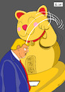 Cartoon: Chinese cat Vs. Trump (small) by Nicocomix tagged trump,america,usa,china,economy,political,tax,duties,taxes