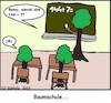 Cartoon: Baumschule... (small) by Hobbyzeichner tagged baum,schule,baumschule,sprache,gärtnerei