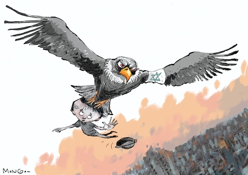 Cartoon: Gaza (medium) by Mongo tagged gaza,israel,hambre,genocidio