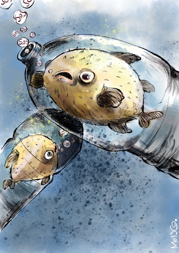 Cartoon: Socorro (medium) by Mongo tagged mar,pvc