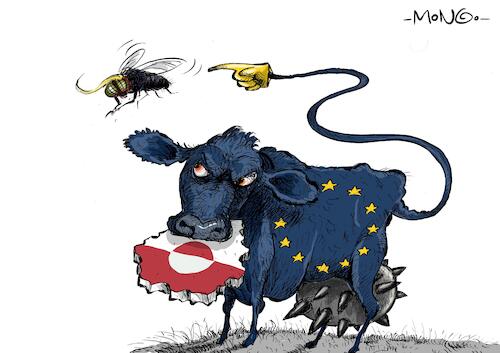 Cartoon: Te queremos fuera (medium) by Mongo tagged groenlandia