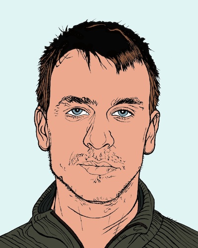 Cartoon: Chris Clark (medium) by Aiko tagged ukraine,america