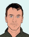 Cartoon: Chris Clark (small) by Aiko tagged ukraine,america