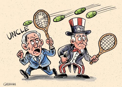 Cartoon: Uncle! (medium) by Ahmad Qaddura tagged netanyahu