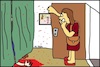 Cartoon: Gestörter Frieden... (small) by Horrorkritzler tagged horror,grauen,blut,splatter,mörder,hausfriedensbruch,angst,gewalt,mann,frau,eindringling,verbrechen,untat