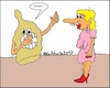 Cartoon: Ein schrecklicher Anblick... (small) by Kritzeltonne tagged hässlichkeit,ekel,frau,geist,schrecken,abscheu,schock,schreck,grausen,horror