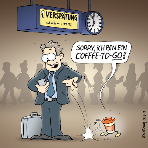 Cartoon: Coffee To Go (medium) by Rovey tagged deutsche,bahn,kaffee,zum,mitnehmen,zugfahrt,bahnfahrt,eisenbahn,verspätung,zugverspätung,unzuverlässig,zugverbindung,bahnverkehr,pendler,pendeln,beruflich,unterwegs,coffee,to,go,pappbecher,kaffeebecher,einwegbecher,koffein,trinken,getränk,heißgetränk,mann,business,anzug,bahnsteig,bahnhof,haltestelle,anzeigetafel,unpünktlich,ärgerlich,rush,hour,morgen,früh,deutsche,bahn,kaffee,zum,mitnehmen,zugfahrt,bahnfahrt,eisenbahn,verspätung,zugverspätung,unzuverlässig,zugverbindung,bahnverkehr,pendler,pendeln,beruflich,unterwegs,coffee,to,go,pappbecher,kaffeebecher,einwegbecher,koffein,trinken,getränk,heißgetränk,mann,business,anzug,bahnsteig,bahnhof,haltestelle,anzeigetafel,unpünktlich,ärgerlich,rush,hour,morgen,früh