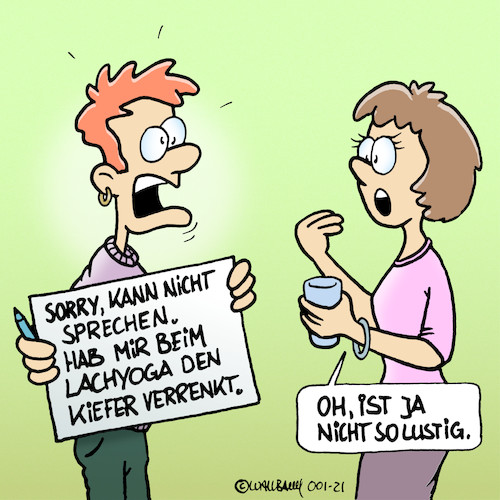 Cartoon: Nicht so lustig (medium) by Rovey tagged lachyoga,lifestyle,sprachstörung,problem,gesundheit,dialog,mann,frau,schriftlich,kommunikation,reden,sprechen,lachyoga,lifestyle,sprachstörung,problem,gesundheit,dialog,mann,frau,schriftlich,kommunikation,reden,sprechen