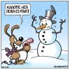 Cartoon: Schneemann-Überfall (small) by Rovey tagged schneemann,winter,hase,fön,kälte,karotte,überfall