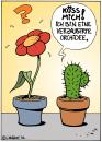 Cartoon: Verzaubert (small) by Rovey tagged kaktus,orchidee,pflanze,blume,liebe,anmache,flirt,botanik,gewächse