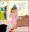 Cartoon: Mordsstimmung... (small) by Kritzelklops tagged mordsstimmung,mord,ehe,gewalt,frau,mann,totschlag,delikt,anruf,neujahr,silvester