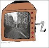 Cartoon: Ohne Worte (small) by Moppel tagged kurbel,fernseher,schwarzweiß