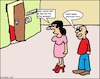 Cartoon: Vorsichtsmaßnahme 2 (small) by Stiftquäler78 tagged vorsichtsmaßnahme,paranoia,einbruchsschutz,angst,mann,frau,ehe,kriminalität