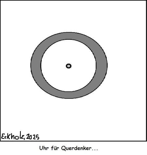 Cartoon: Uhr für Querdenker (medium) by Kritzelhonk tagged uhr,zeit,ignoranz,gesellschaft,trotz,protest,lüge,querdenker