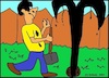 Cartoon: Ohne Worte (small) by Kritzelhonk tagged mann,öl,graben,ölgrube,fund,gartenarbeit,fontäne