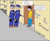 Cartoon: Trickbetrüger gesucht... (small) by Kritzelhonk tagged polizisten,trickbetrüger,männer,gesellschaft,missverständnis,räuber,gendarm,kriminalität,betrüger,betrug