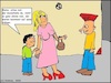 Cartoon: Gockelhahn... (small) by Stiftzerbrecher tagged gockelhahn,kindermund,frau,mutter,sohn,punk,jugend