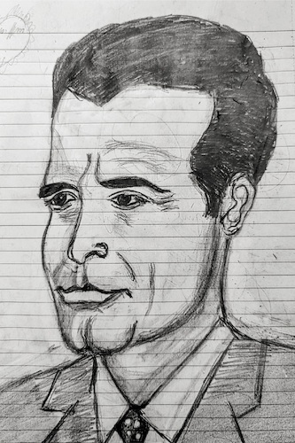 Cartoon: Cary Grant (medium) by Hesham Khayrat tagged charade