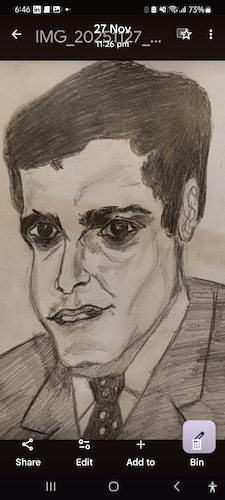 Cartoon: OMAR SHARIF (medium) by Hesham Khayrat tagged holywood,stars