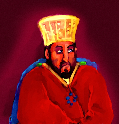 Cartoon: KING DAVID THE MESSENGER (medium) by Al-Mousawi79 tagged king,david