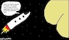 Cartoon: Baxter... (small) by Sachsenbirne tagged baxter,arsch,hintern,rakete,universum,raumfahrt,astronaut,houston,verirrt,verflogen