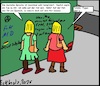 Cartoon: Auf der Hut... (small) by Moppel tagged sprache,blondinen