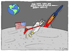 Cartoon: MAGA and moon (small) by Kik tagged moon,maga,usa,trump,america,washington,nasa