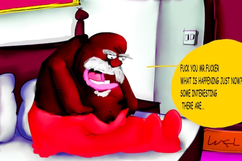 Cartoon: mr fucker (medium) by Mousawi tagged 