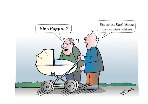 Cartoon: Geburtenquote (medium) by Bernd Eisert tagged geburten,deutschland,quote,rückgängig,kinder,zukunft,geburten,deutschland,quote,rückgängig,kinder,zukunft