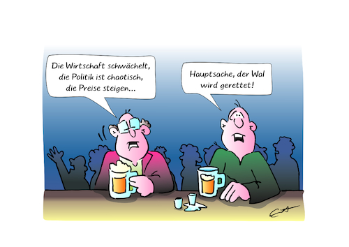 Cartoon: Wal-Hilfe (medium) by Bernd Eisert tagged wal,politik,hilfe,unzufriedenheit,rettung,gefühl,wal,politik,hilfe,unzufriedenheit,rettung,gefühl