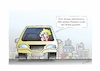 Cartoon: Ausrede (small) by Bernd Eisert tagged auto,parkplatz,drohne,frau,handy,angst,ausrede,arbeit