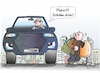 Cartoon: Falsche Scham (small) by Bernd Eisert tagged auto,mülleimer,flaschen,sammeln,vater,sohn,reichtum,armut,undank