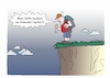 Cartoon: Guter Rat (small) by Bernd Eisert tagged selfie,handy,wanderer,berg,abgrund,tipp,rat,rückwärts,absturz