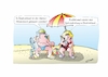 Cartoon: Hitzerekord (small) by Bernd Eisert tagged hitze,rekord,strand,sonnenschirm,ehepaar,zeitung,deutschland