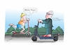 Cartoon: Roller Poser (small) by Bernd Eisert tagged verkehr,straße,roller,poser,ablehnung,elektroantrieb,angeber