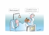 Cartoon: Sparmaßnahme (small) by Bernd Eisert tagged patient,arzt,kosten,einsparung,rollstuhl,politik