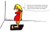 Cartoon: Gewichtskontrolle... (small) by Kritzelspacko78 tagged gewichtskontrolle,übergewicht,adipositas,fettleibigkeit,frau,waage,wiegen,gesundheit