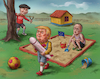 Cartoon: End of the Game (small) by Cyberwolf tagged trump,putin,merz,usa,germany,russia,eu,tomahawk,nato
