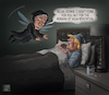 Cartoon: Reputation Killer (small) by Cyberwolf tagged trump,epstein,cartoon,reputation,grim,reaper,sex,scandal